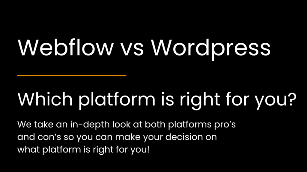 A digital guide comparing webflow vs wordpress